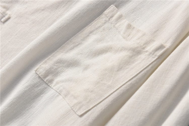 Minimalist Cotton & Linen Blouse - YOUXIZT