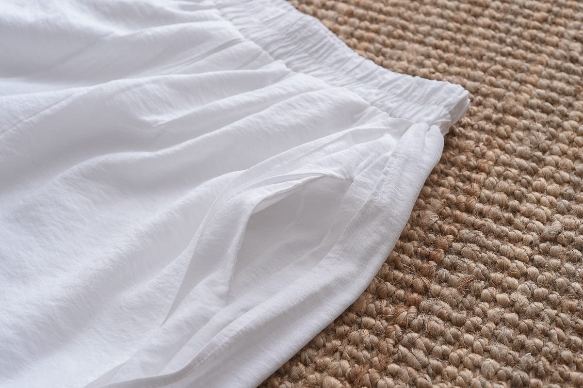 Flowy 3/4 Length Palazzo Pants - YOUXIZT