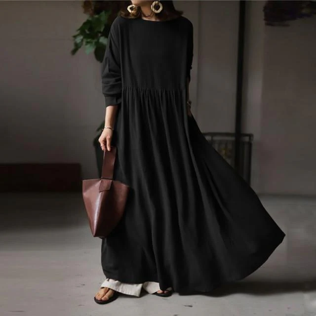 Mia Oversized Pleated Dress - YOUXIZT