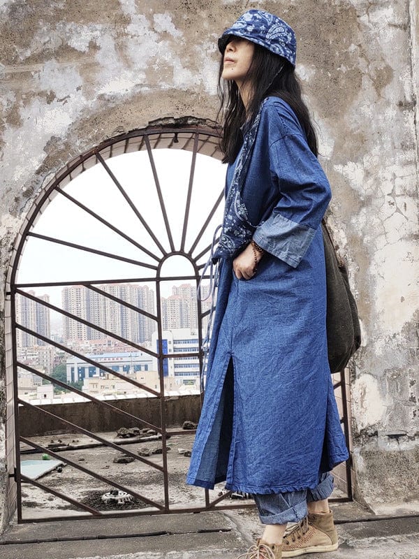 Alice Long Sleeve Denim Dress - YOUXIZT