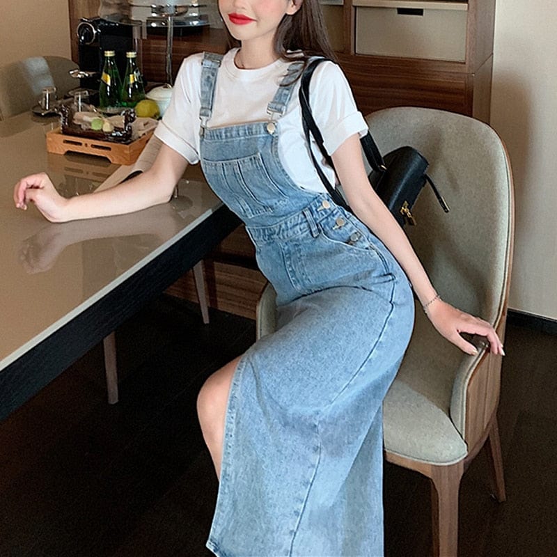 Dream Denim Dress Overall - YOUXIZT