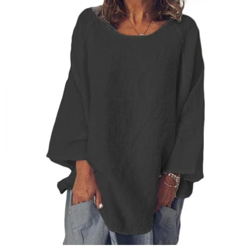 Boheme Oversized Long Sleeve T-Shirt - YOUXIZT