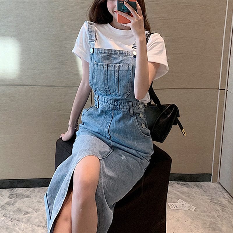 Dream Denim Dress Overall - YOUXIZT