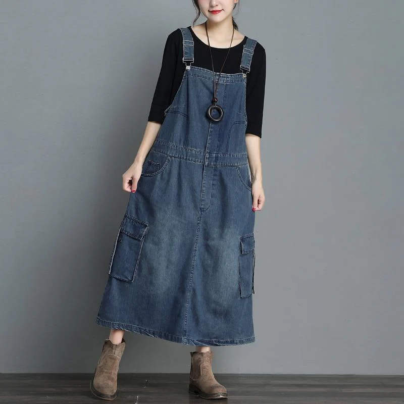 Denim Overall Dress - VERGITR