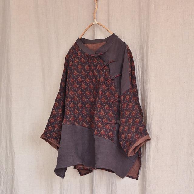 Laurel Floral Linen Blouse - YOUXIZT