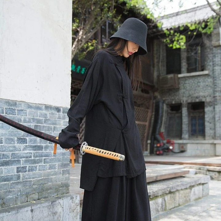 Minimalist Cotton & Linen Blouse - YOUXIZT