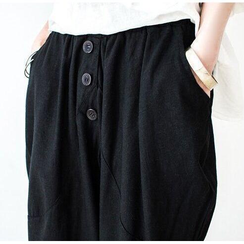 Loose Linen Trousers - YOUXIZT