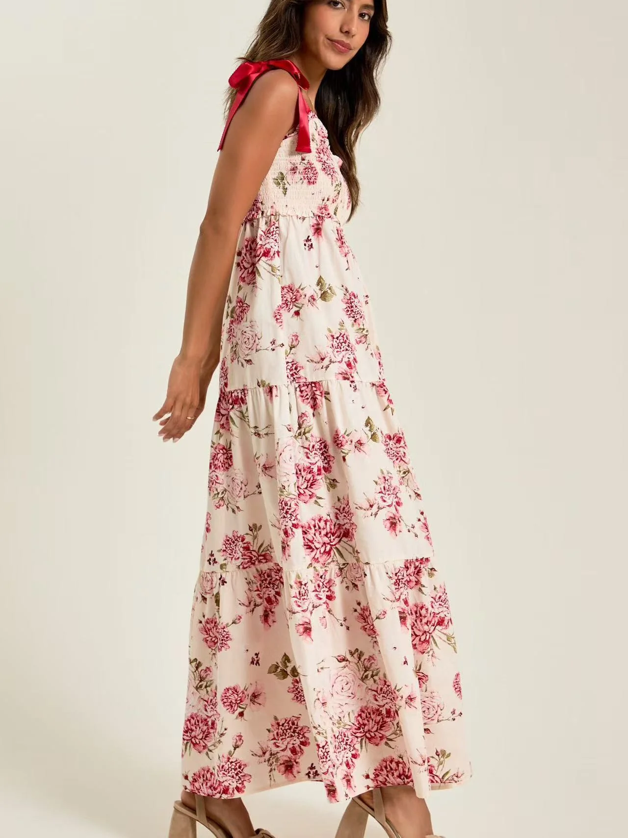 Bloom Sleeveless Floral Maxi Dress - YOUXIZT