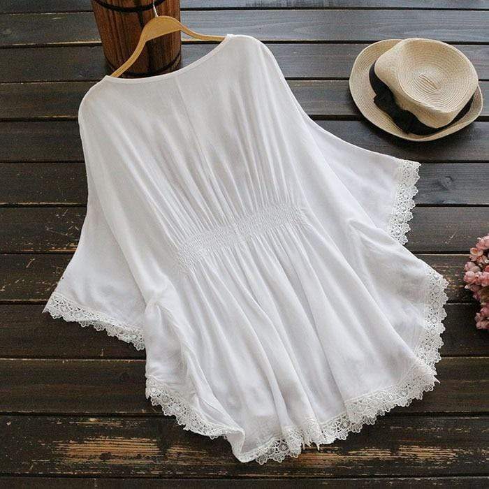 Bohemian Embroidered Blouse - VERGITR