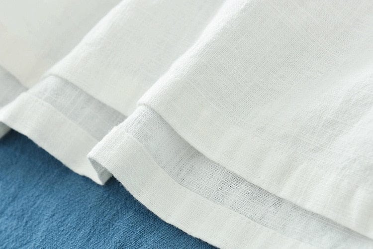 Mandarin Linen Shirt - YOUXIZT