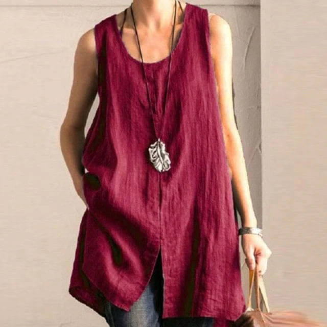 Oversized Basic Tank Top - YOUXIZT