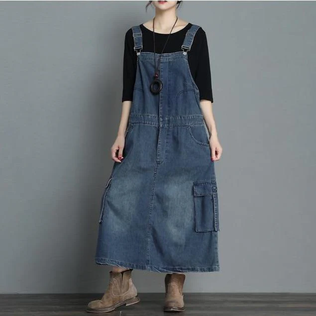 Denim Overall Dress - VERGITR