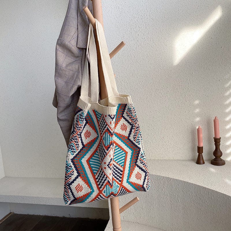 Aztec Soft Crochet Shoulder Bags - YOUXIZT