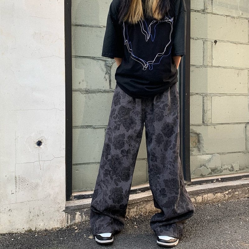 High Waist Straight Wide Leg Pants - YOUXIZT