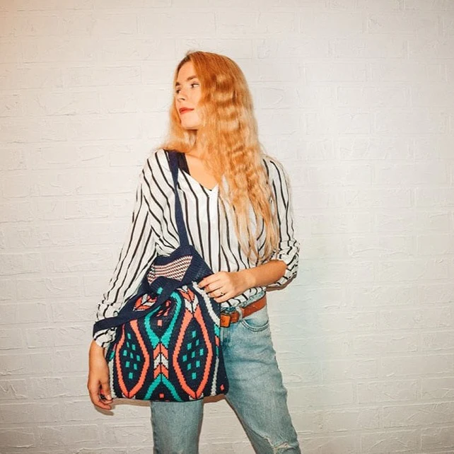 Aztec Soft Crochet Shoulder Bags - YOUXIZT