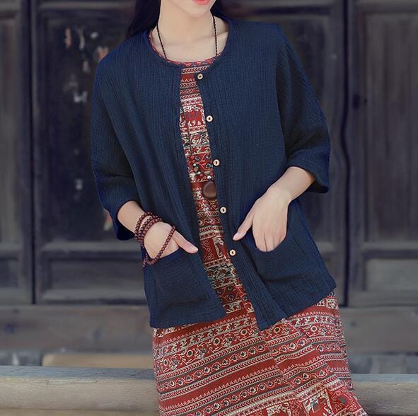 Zen Cotton Button Up Blouse - YOUXIZT