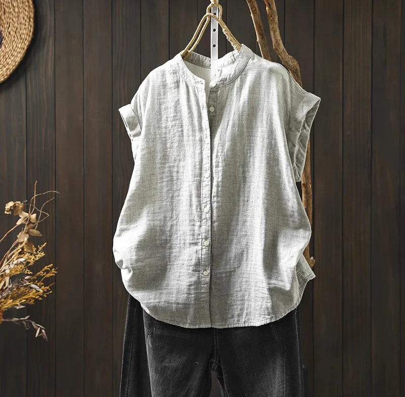 Moon Haze Women's Cotton Shirt - YOUXIZT