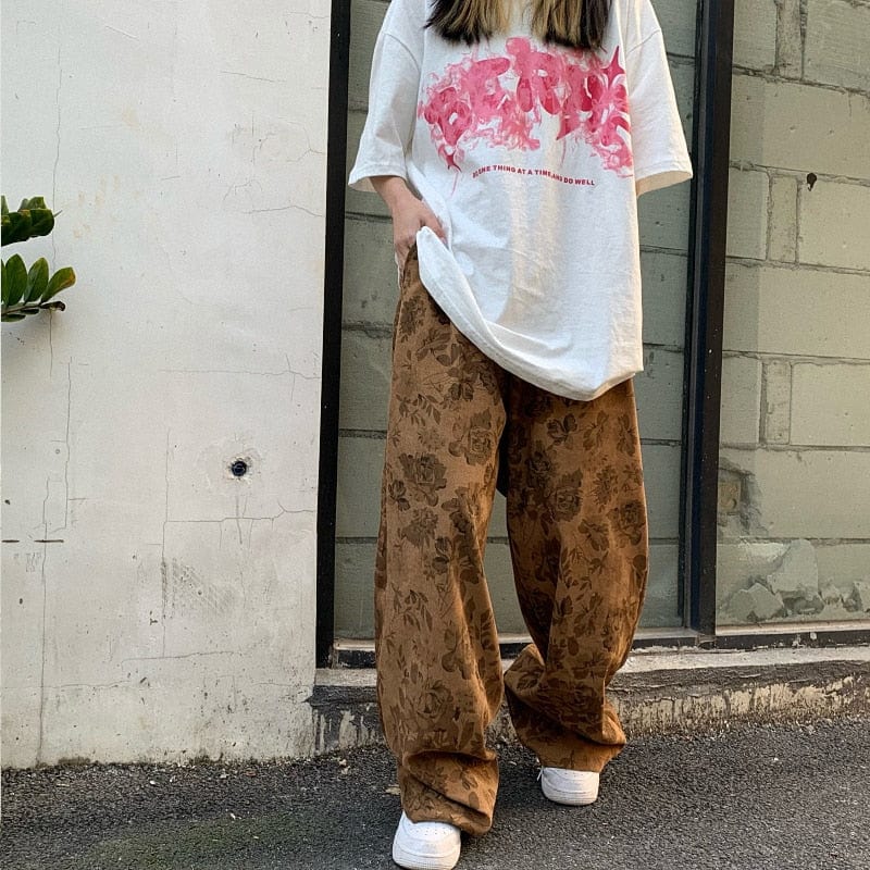 High Waist Straight Wide Leg Pants - YOUXIZT