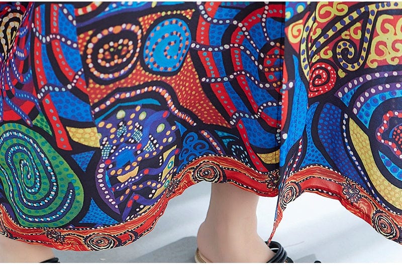 Manny oversized Floral Shirt Dress - YOUXIZT