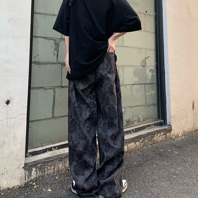 High Waist Straight Wide Leg Pants - YOUXIZT