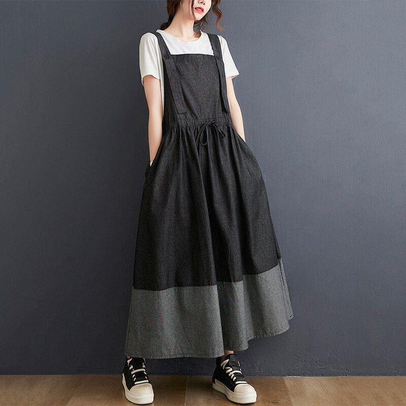 Going Off Overall Dress - YOUXIZT