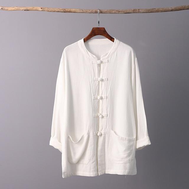 Zen Garden Cotton & Linen Blouse - YOUXIZT
