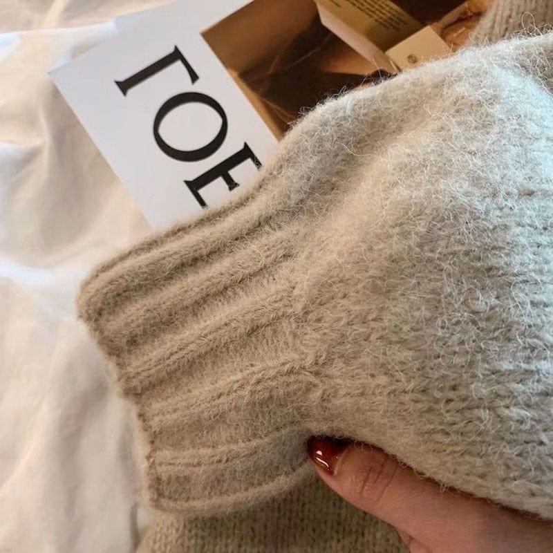 Japanese Lazy Style Knitted Cardigan - YOUXIZT