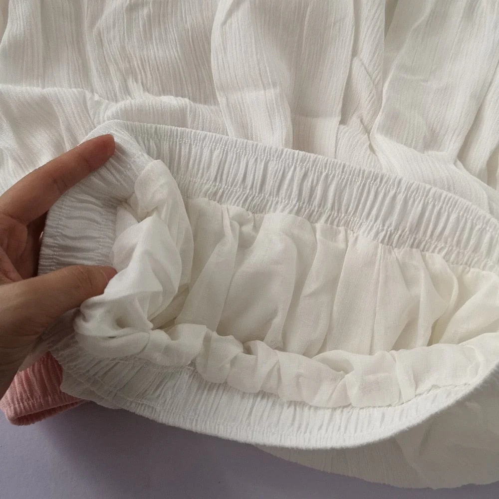 Flowy High Waist Cotton Linen Skirt - VERGITR