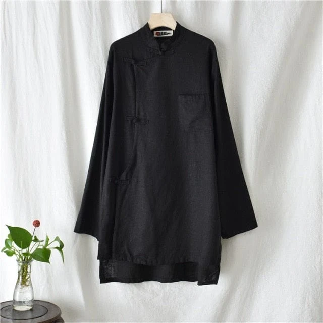 Minimalist Cotton & Linen Blouse - YOUXIZT