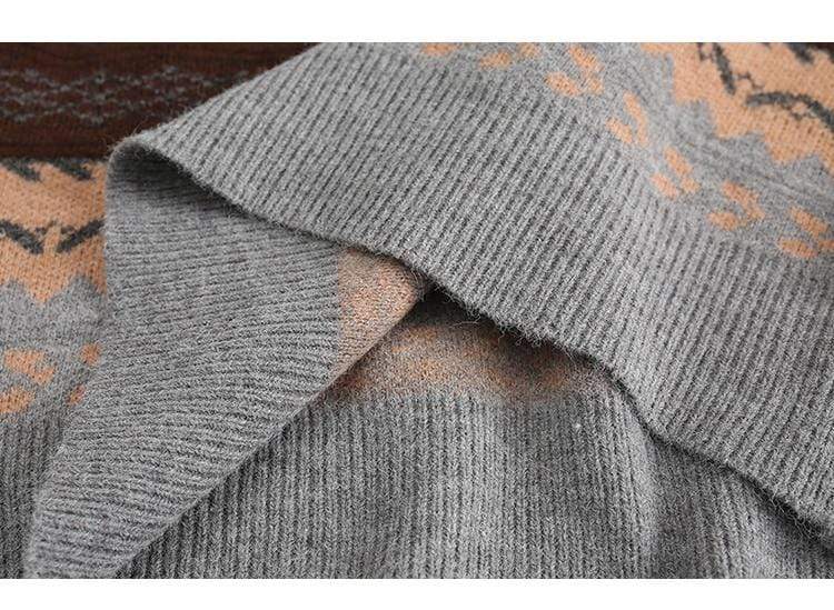 Oversized Knit Sweater - YOUXIZT