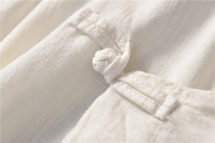 Minimalist Cotton & Linen Blouse - YOUXIZT
