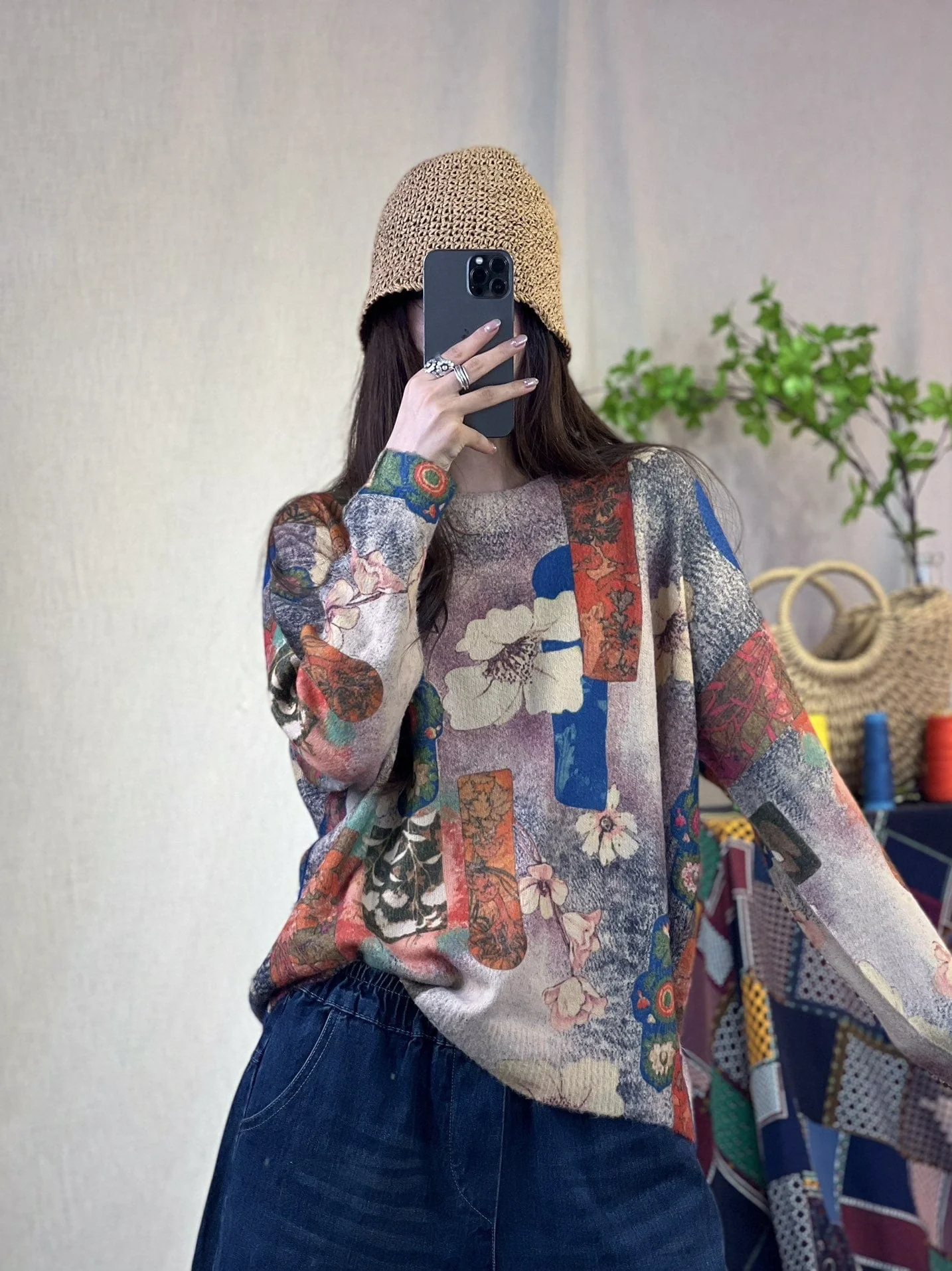 Loose Mink Cashmere Sweater - YOUXIZT