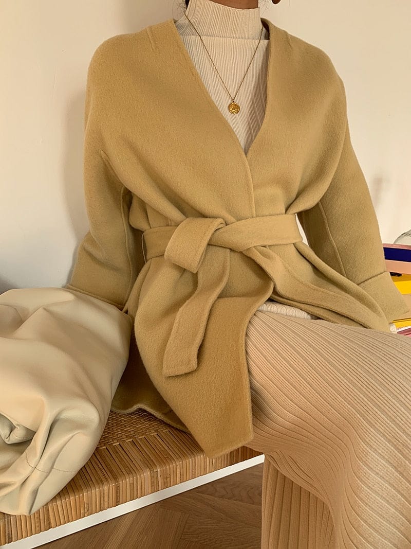 Solid Knitted Cotton Dress - YOUXIZT