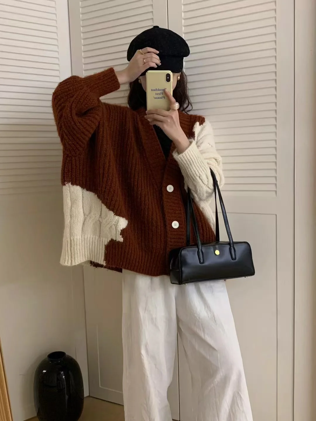 Warm Beanie Knitted Cardigan - YOUXIZT