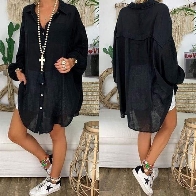 Peace Plus Size Oversized Shirt - YOUXIZT