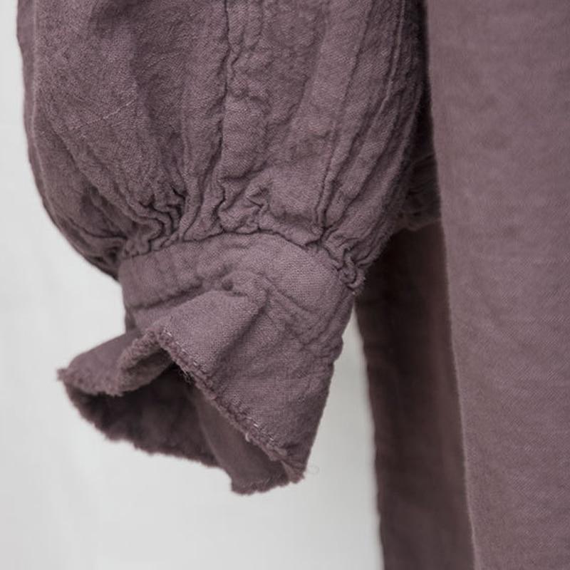 Loose Batwing Sleeve Linen T-Shirt - YOUXIZT