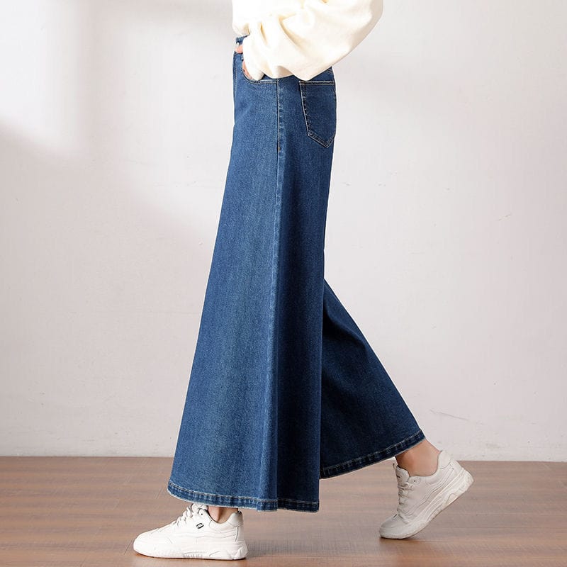 High Waist Oversized Bell Bottom Jeans - YOUXIZT