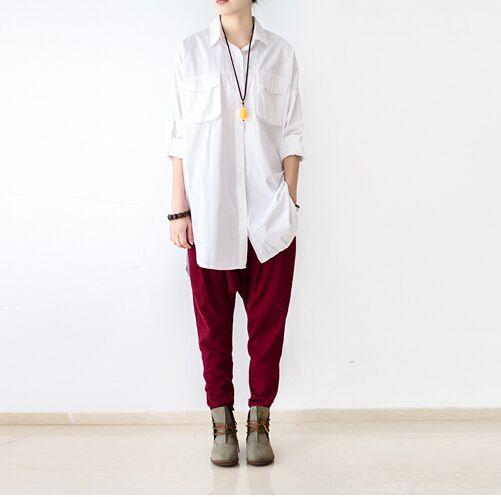 Loose Linen Trousers - YOUXIZT