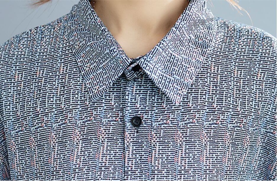 Manny oversized Floral Shirt Dress - YOUXIZT