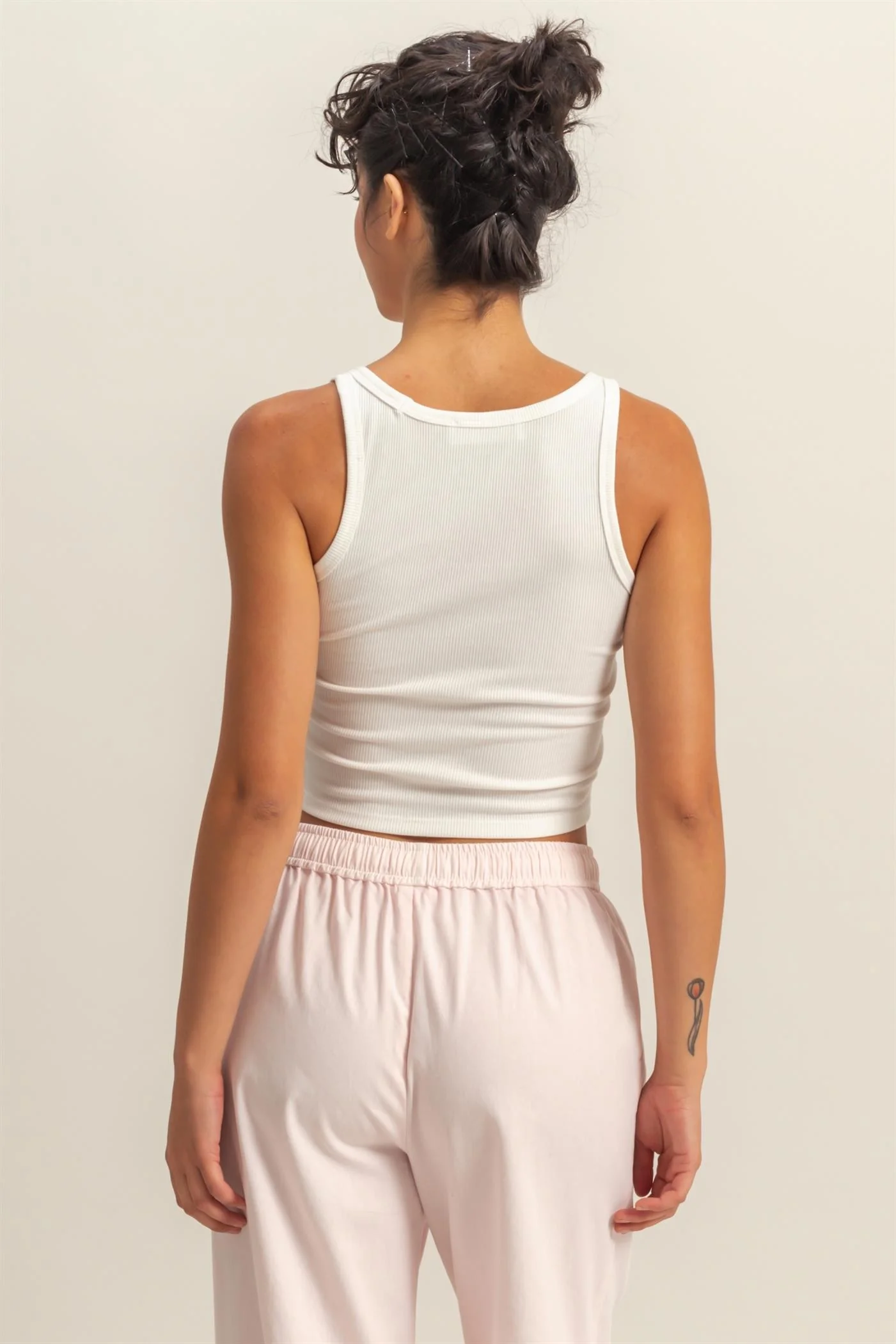 Scoop Neck Bodycon Tank - XAYUYUE