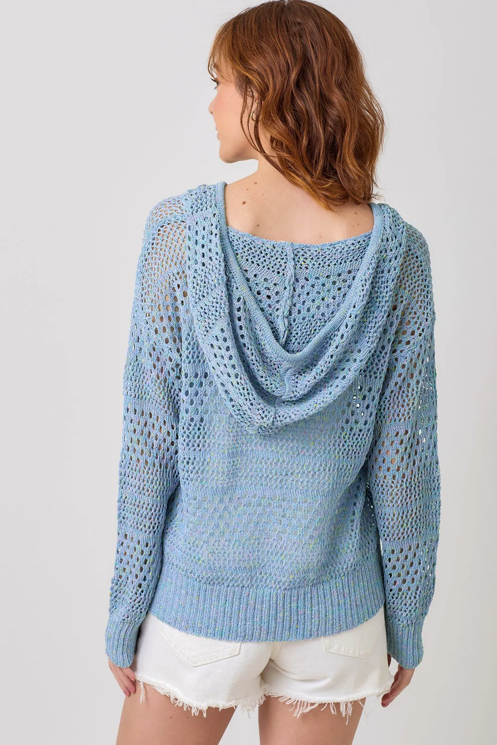 Crochet Knit Hoodie Sweater - XAYUYUE