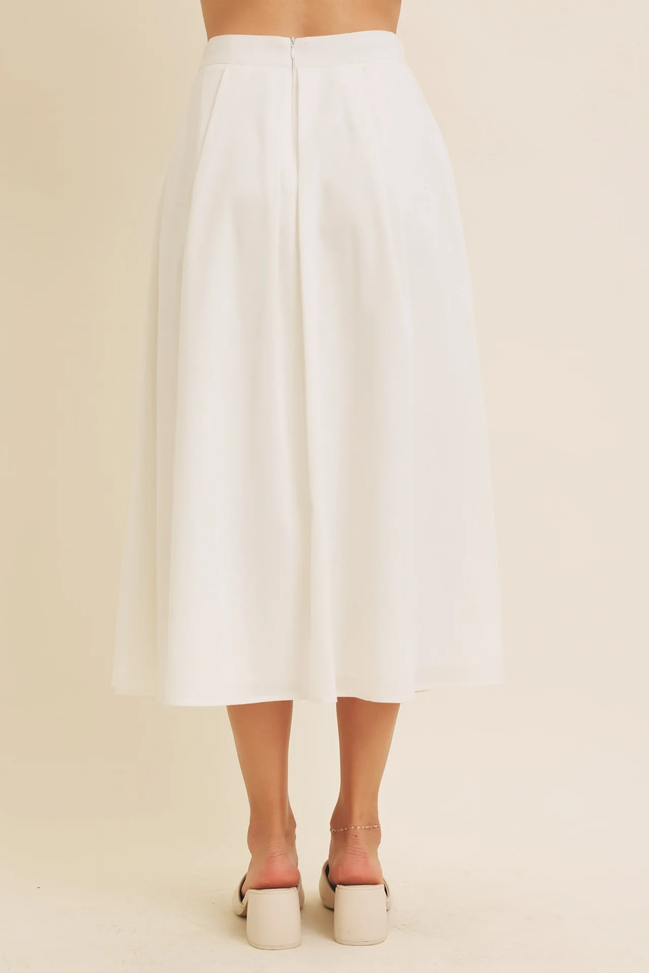 Classic Pleated Midi Skirt - XAYUYUE