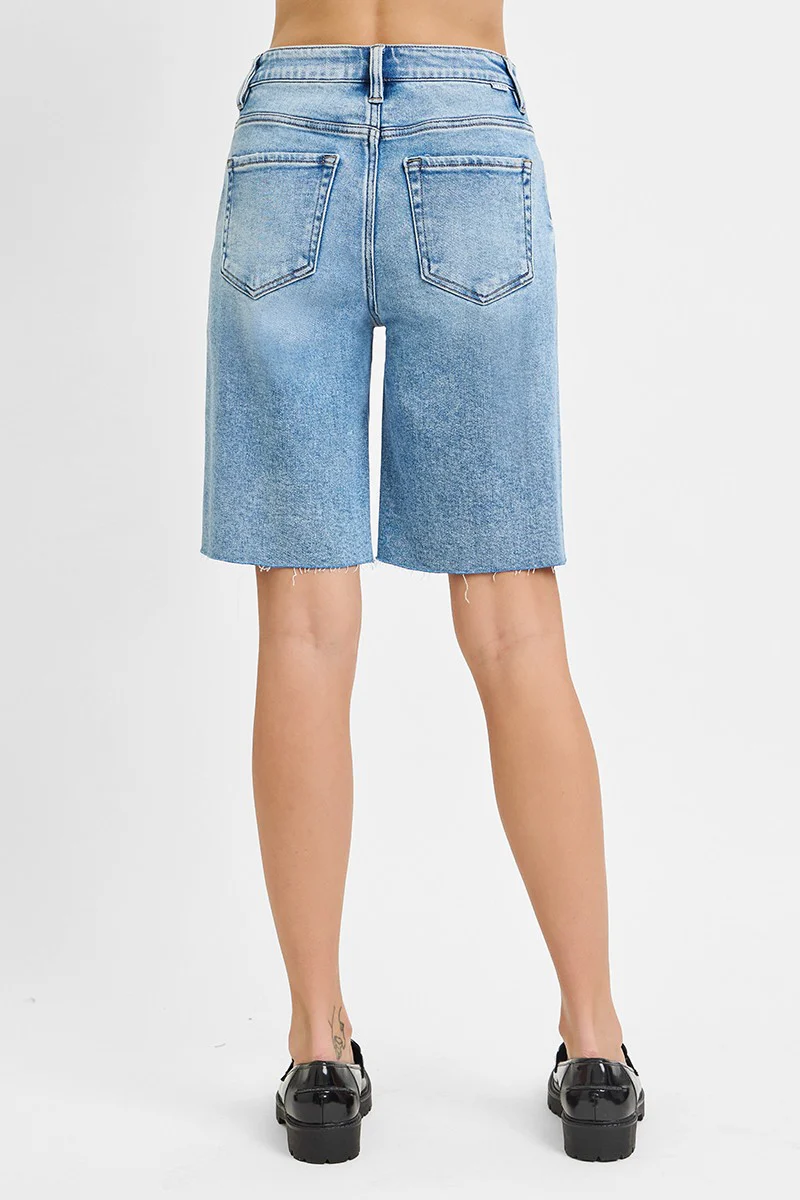High Rise Bermuda Shorts - XAYUYUE