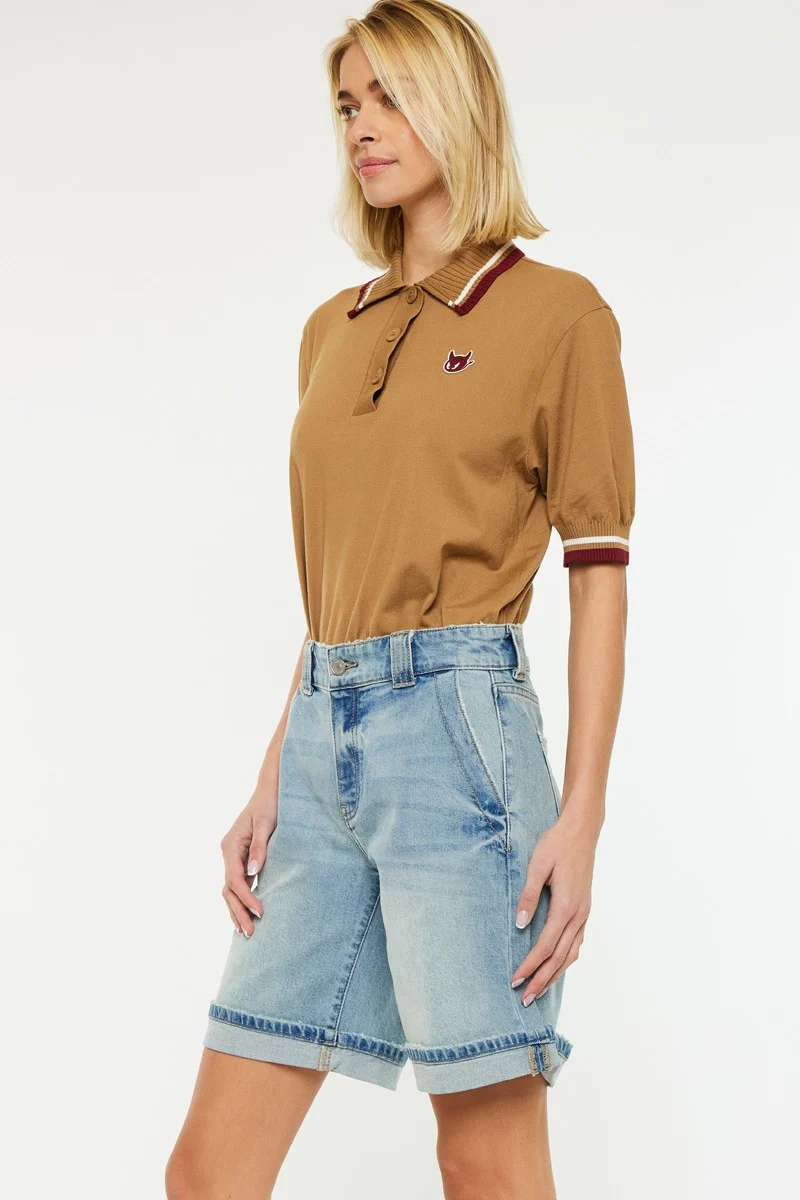 Mid Rise Relaxed Bermuda Short - XAYUYUE