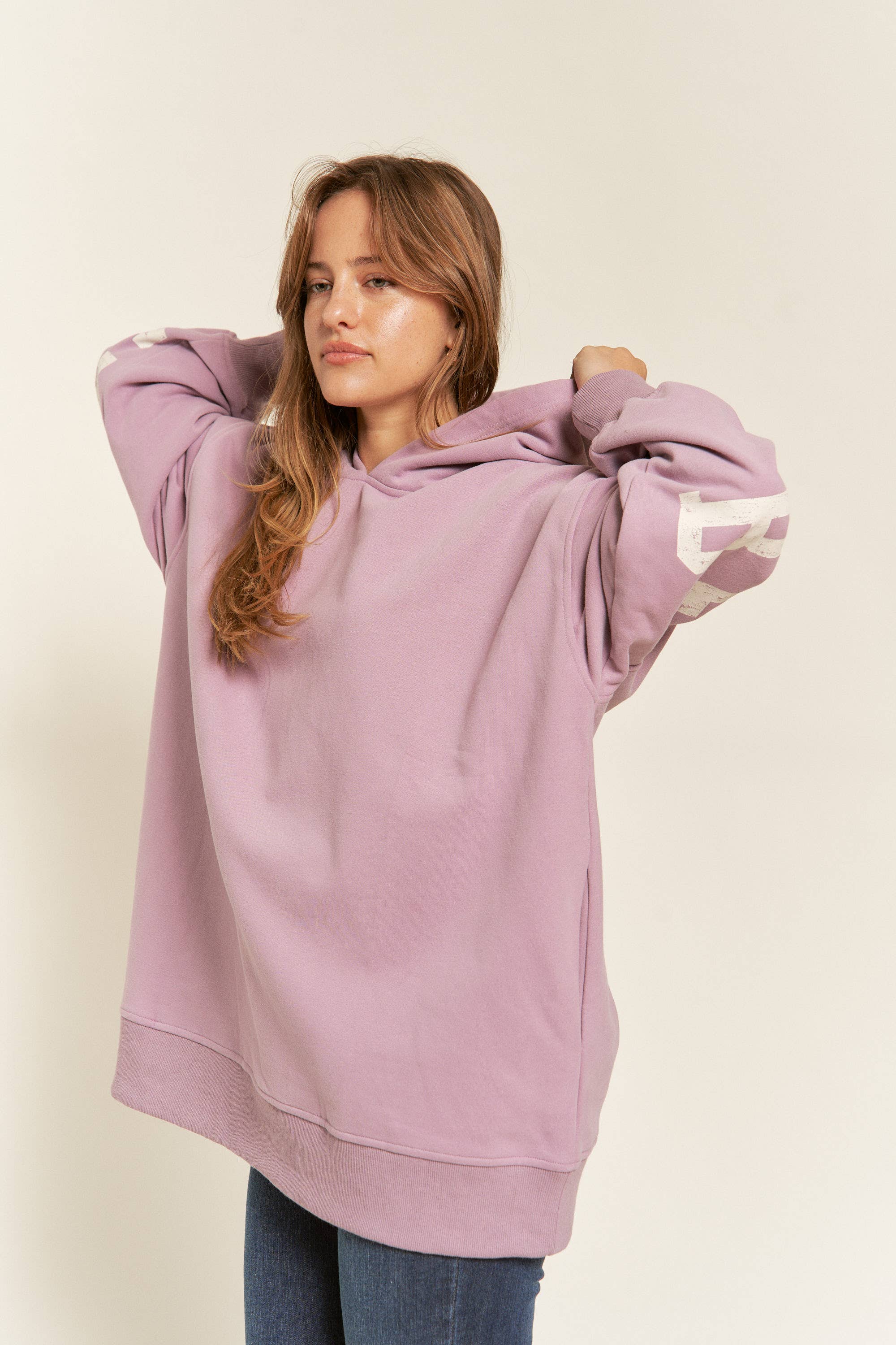 BE YOURSELF HOODIE SWEATER : Lavender - XAYUYUE