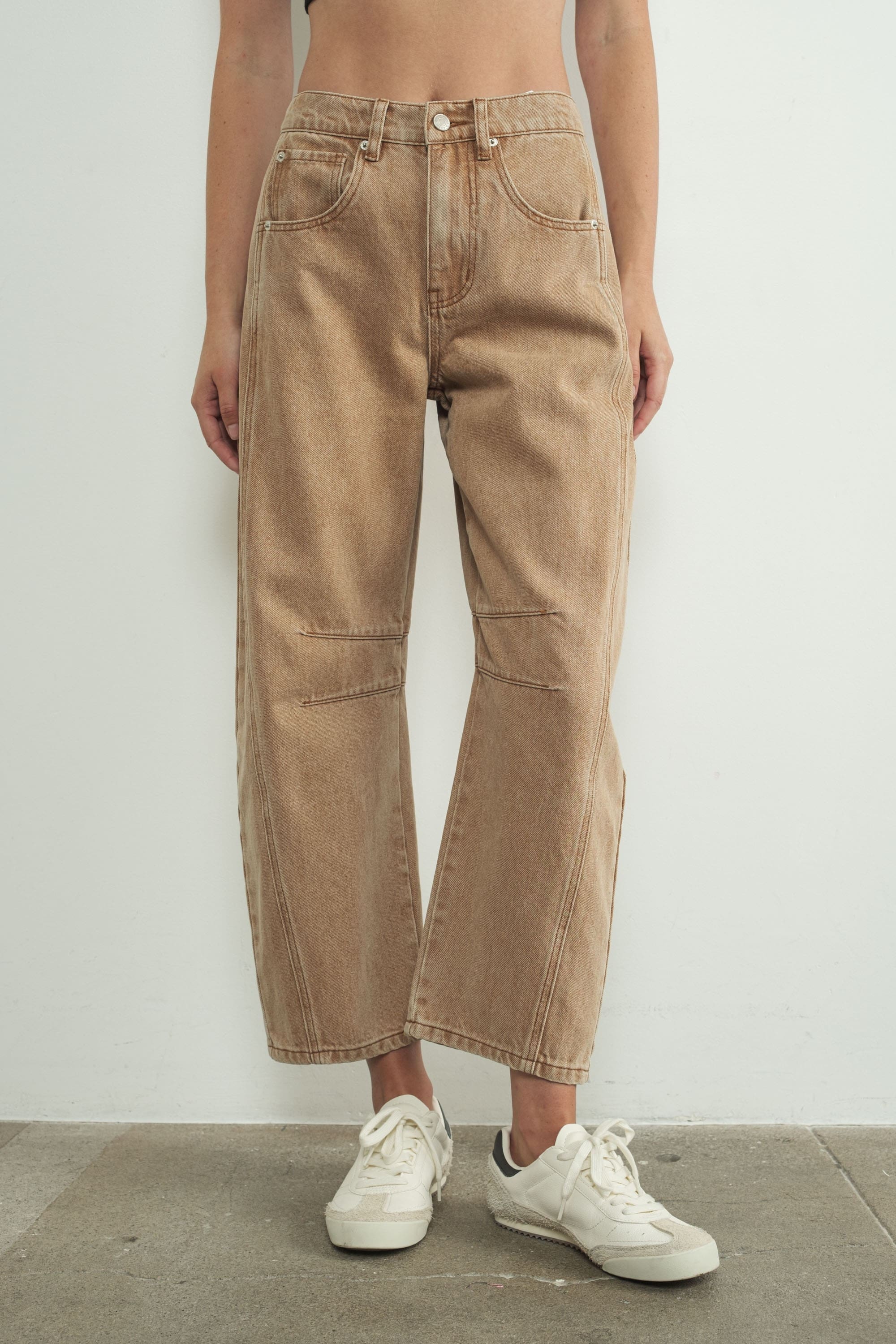 Mid Rise Barrel Slouchy Jean - XAYUYUE