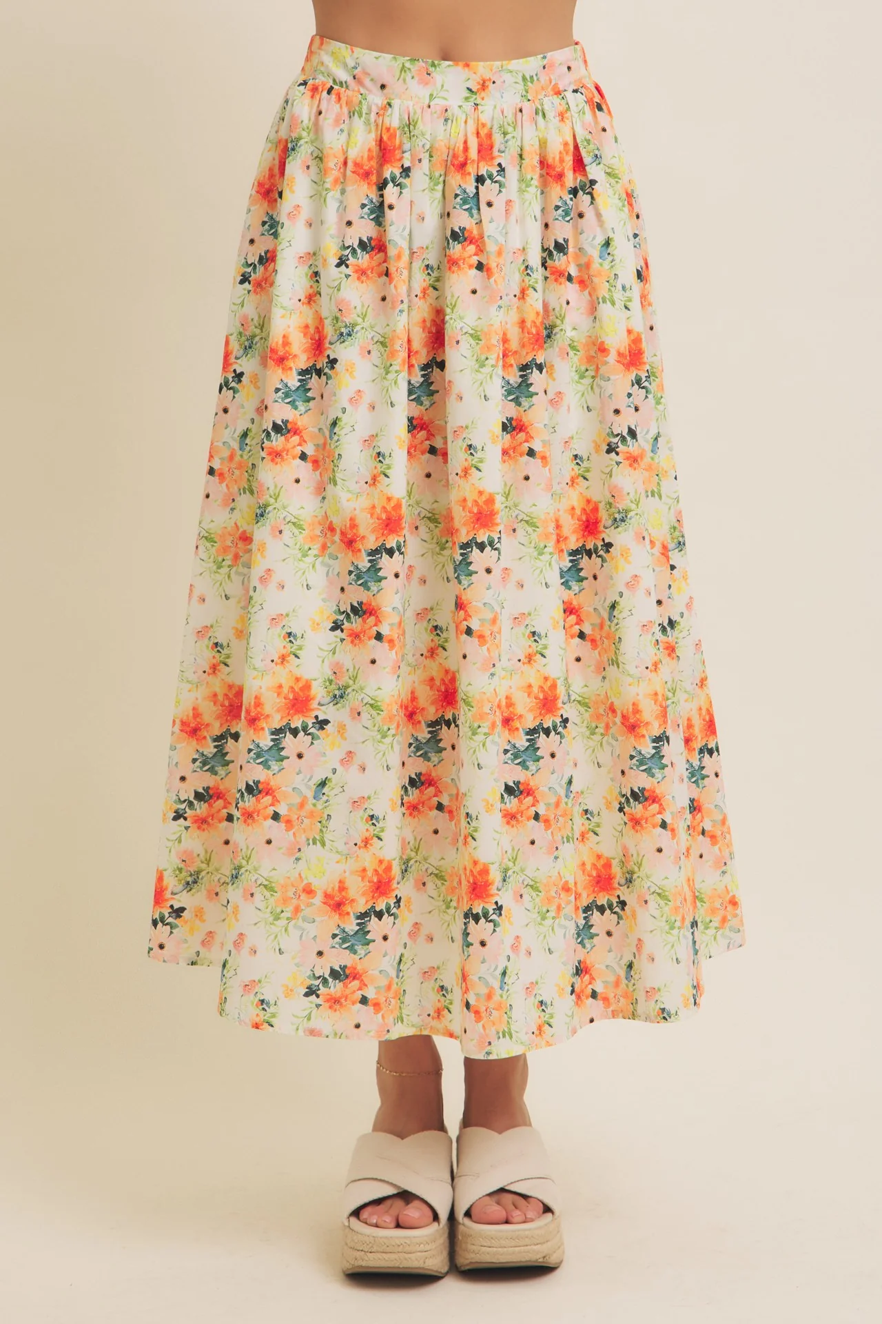 Floral Maxi Skirt - XAYUYUE
