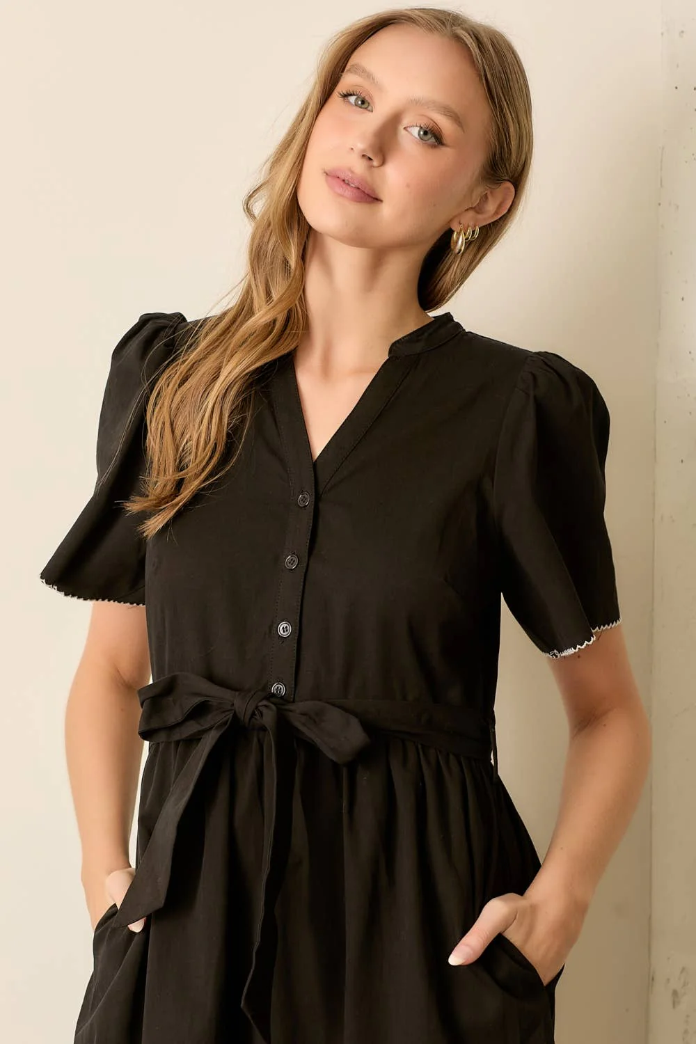 Waist Tie Maxi Dress - XAYUYUE