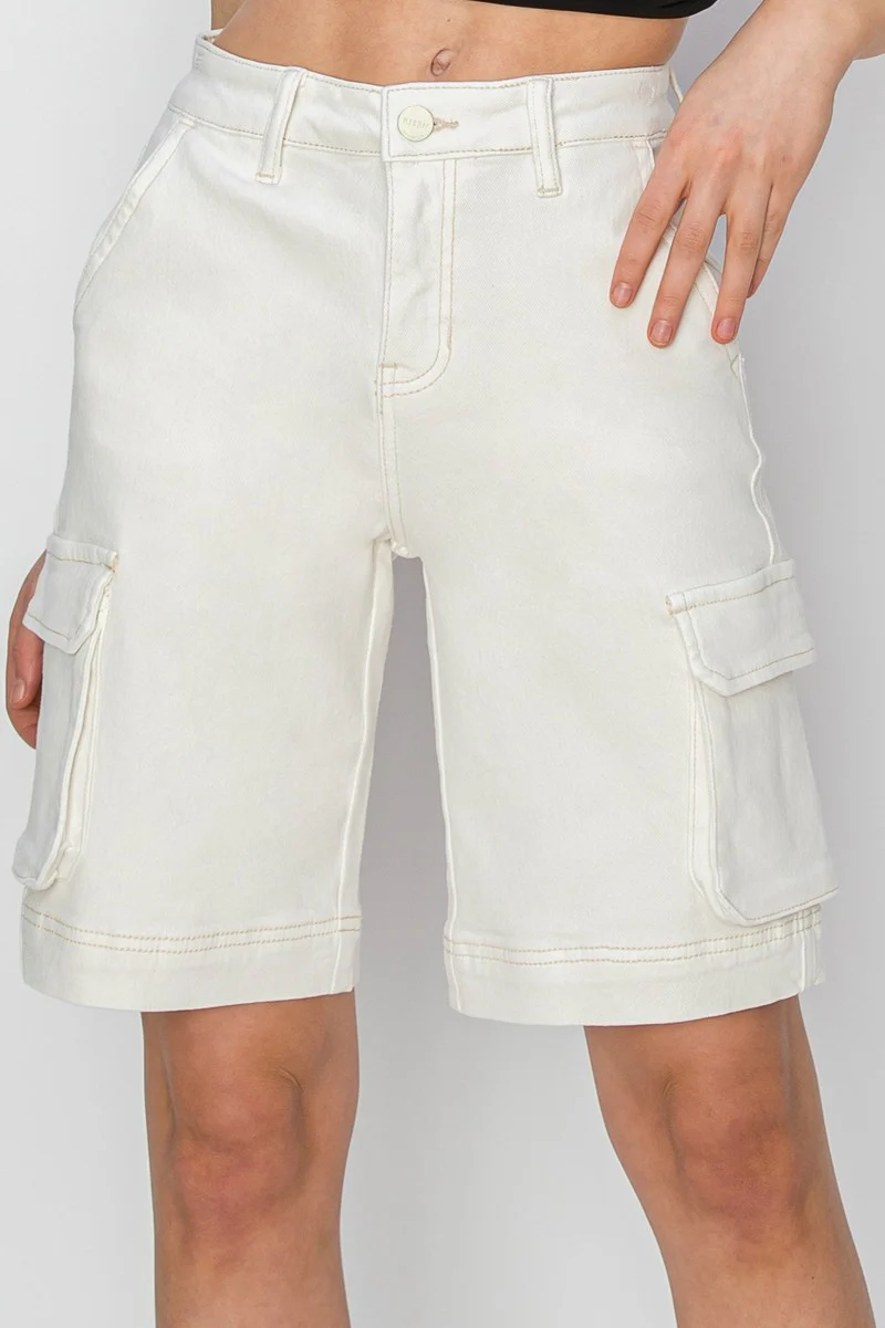 High Rise Cargo Bermuda - XAYUYUE
