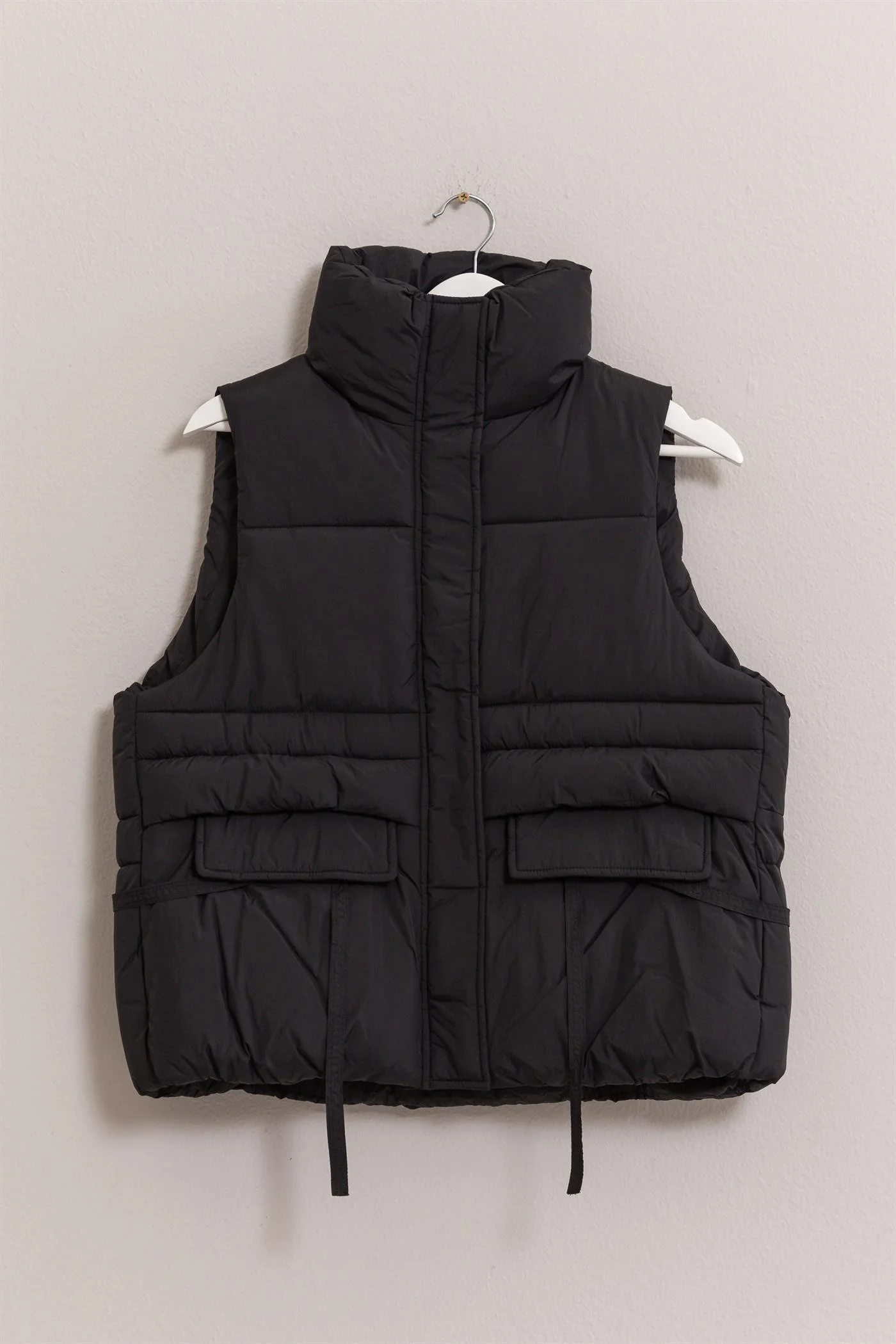 Placket Puffer Vest - XAYUYUE